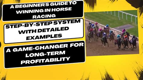 how to win horse race .